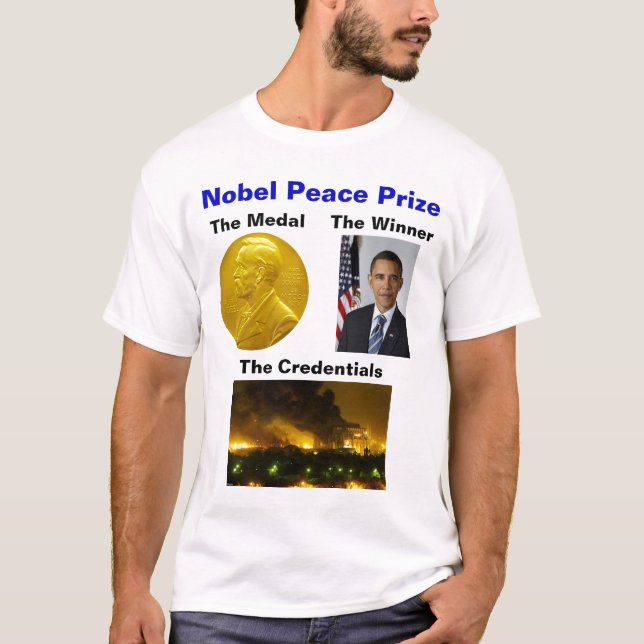 T-shirt Prix de paix Nobel (Devant)