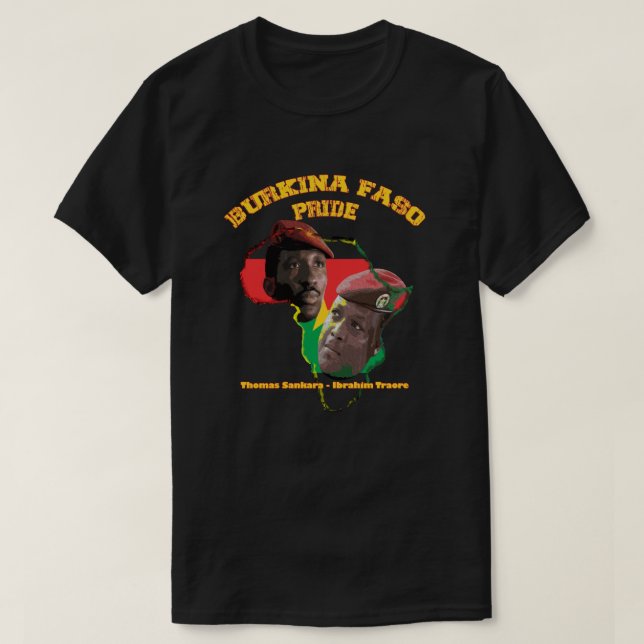 T-shirt Prix du Burkina Faso Thomas Sankara Ibrahim Traore (Design devant)
