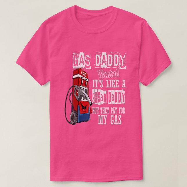 T-shirt Prix du gaz Recherché Funky Daddy (Design devant)