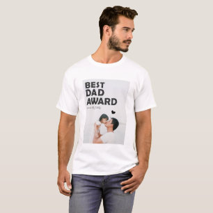 T-shirt Prix mini photo du meilleur papa, Fête des pères