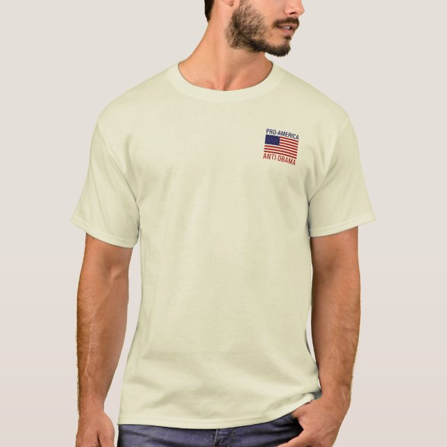 T-SHIRT PRO-AMERICAN ANTI-OBAMA (Devant)