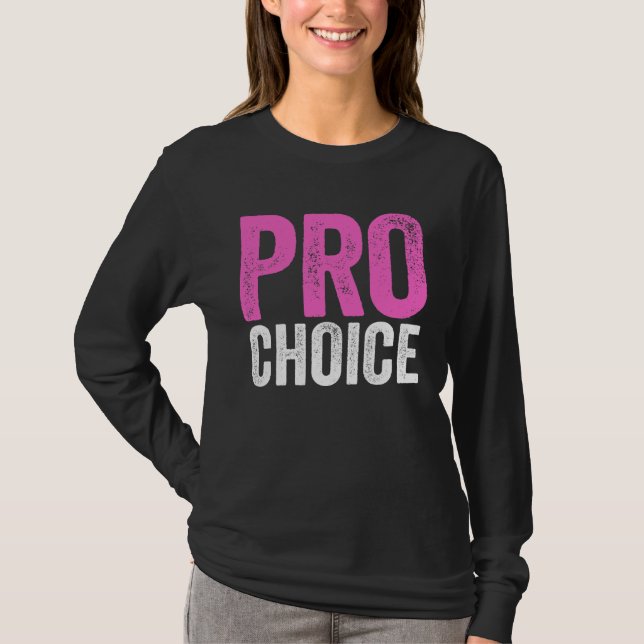 T-shirt Pro Choice Pro Roe Pink Mind Your Own Uterus (Devant)