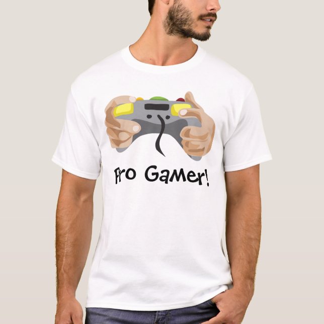 T-shirt pro gamer !  Personnalisable : (Devant)