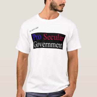 T-shirt Pro gouvernement laïque