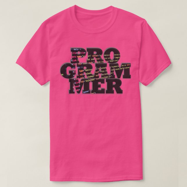 T-SHIRT PRO GRAM MER (Design devant)