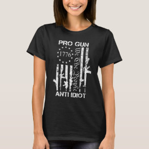 T-shirt Pro Gun Anti Idiot 2ème amendement Pro Gun Rights 