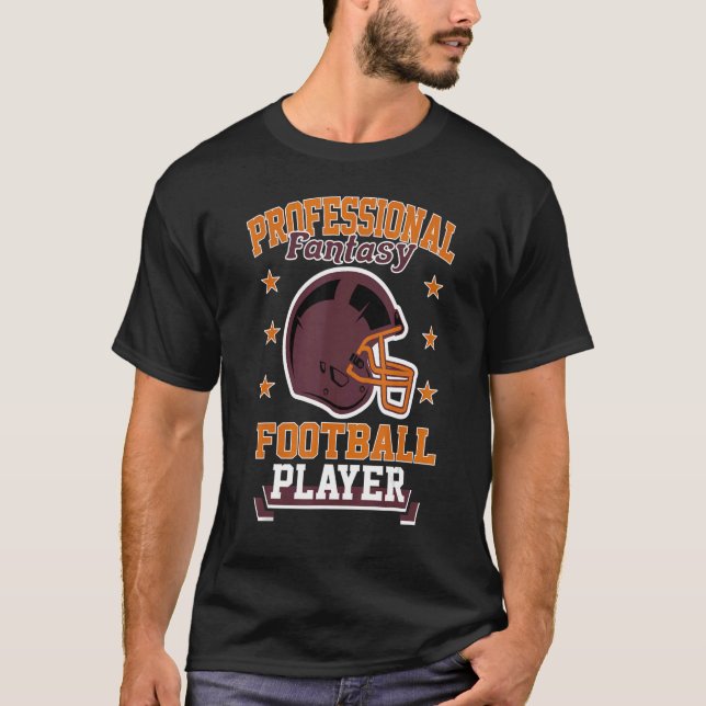 T-shirt Pro Imaginaire Football Player Retro Draft Party K (Devant)