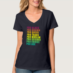 T-shirt PRO Noir, PRO Brown, PRO Queer, PRO Trans, PRO Ch