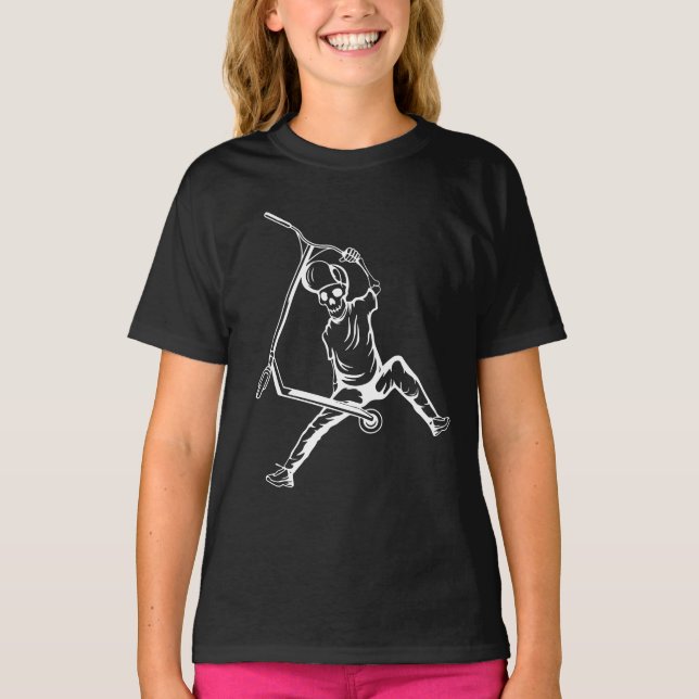 T-shirt Pro Scooter Free Rider Traces (Devant)