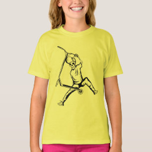 T-shirt Pro Scooter Free Rider Traces