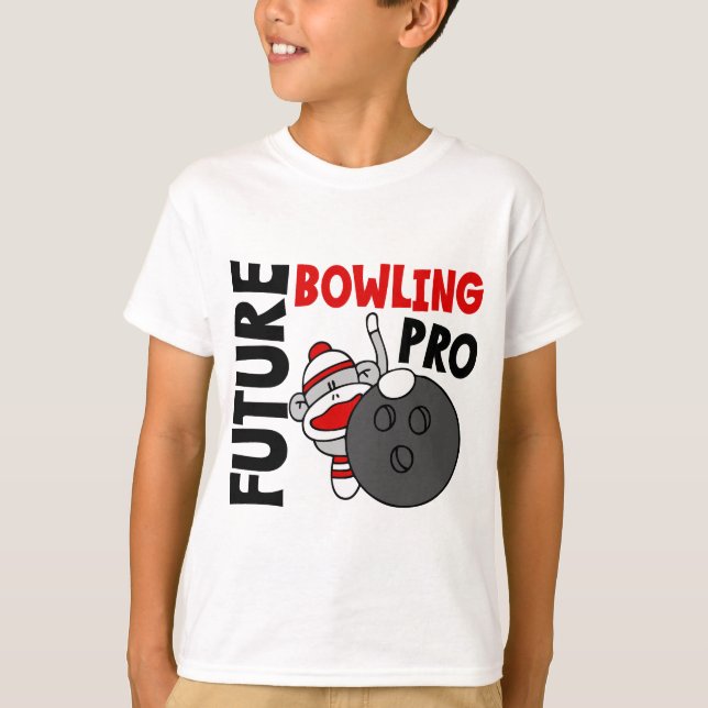T-shirt Pro singe de chaussette de futur bowling (Devant)