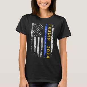 T-shirt Pro Trump 47 2024 Retour La Ligne Bleue Bleue Bleu