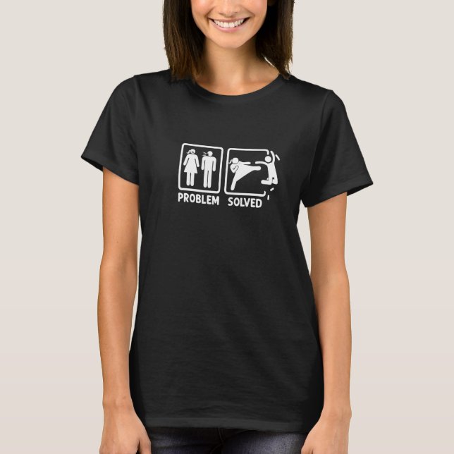 T-shirt Problem Solution Couple Relationship Equal Rights  (Devant)