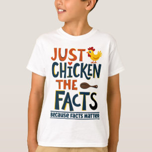 T-shirt Problème de faits Poulet drôle Activiste démocrate