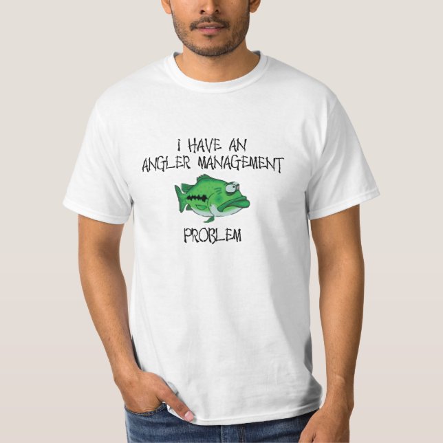 T-shirt Problème de gestion de pêcheur à  la ligne (Devant)