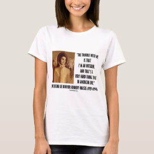 T-shirt Problème de portrait de Jackie Kennedy avec moi
