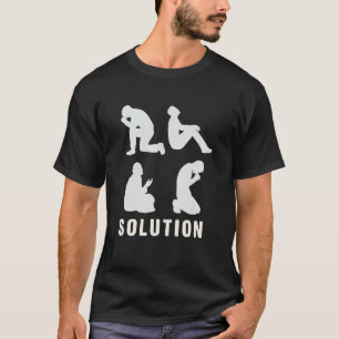 T-shirt Problème de solution Priez Islam musulman Religion