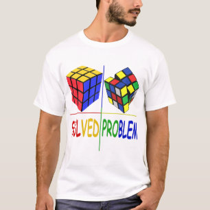 T-shirt Problème du cube de puzzle concurrentiel Résolu Vi