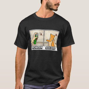 T-shirt Problème et résolu Mignon Chat Chaton Animal de co