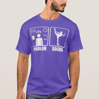 T-shirt Problème résolu avec le patinage artistique