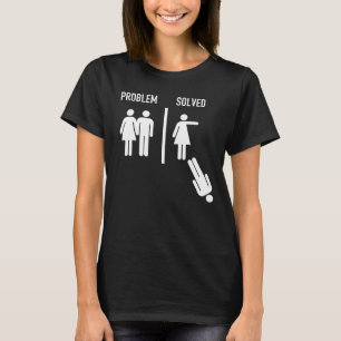 T-shirt Problème résolu - Mariage amusant contre divorce