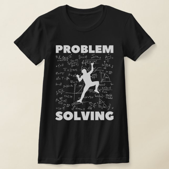 T-shirt Problème Résoudre Climber Cadeau Rock Escalade Bou (Poser)