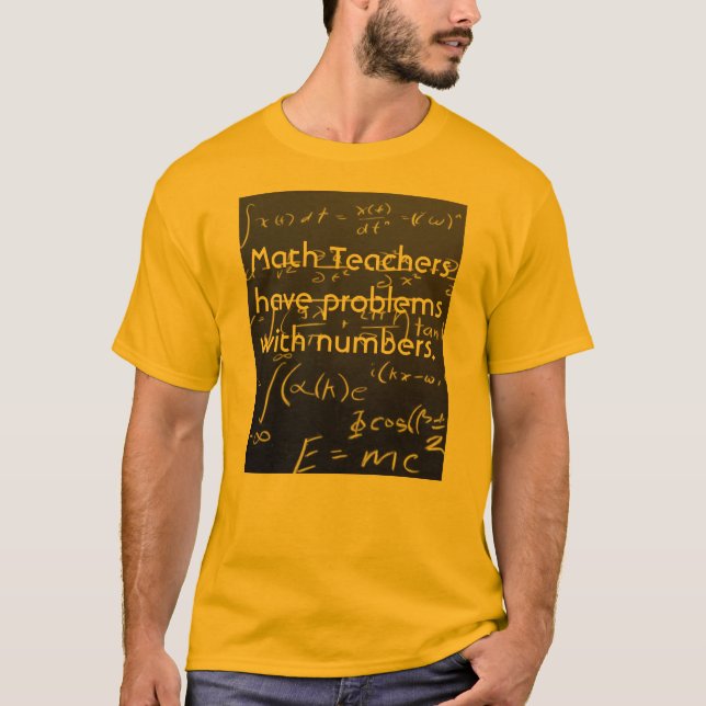 T-shirt Problèmes avec des nombres (Devant)