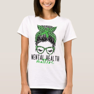 T-shirt Problèmes de santé Messy Bun Femme Neurodiversité 