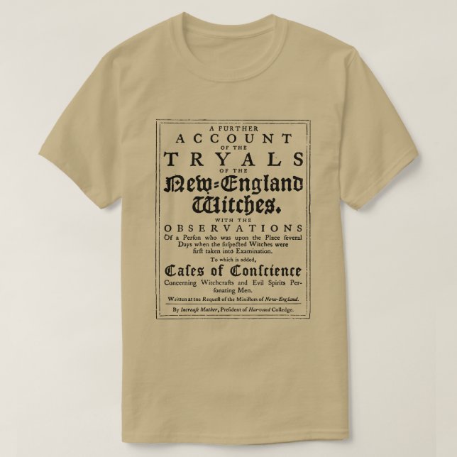 T-shirt Procès de sorcières de Salem (Design devant)