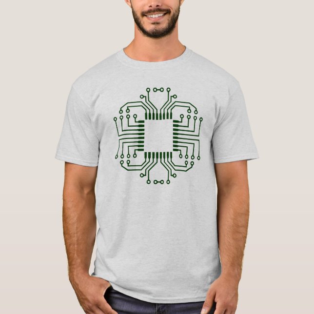 T-shirt Processeur électrique de carte (Devant)