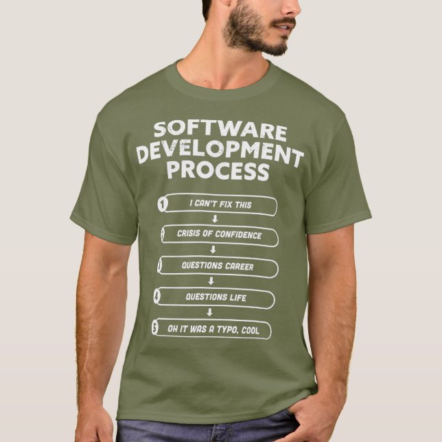 T-shirt Processus de développement logiciel programmation  (Devant)