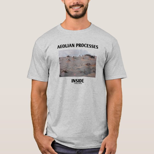 T-shirt Processus Éoliens À L'Intérieur (Érosion Du Paysag (Devant)