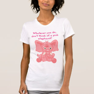 T-shirt Processus ironique Eléphant rose