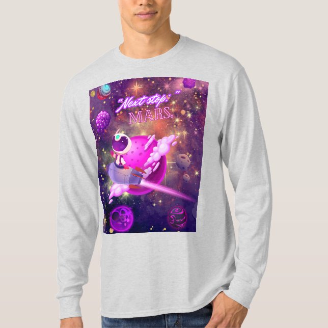 T-shirt Prochain arrêt Mars (Devant)