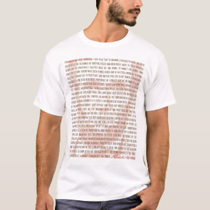 T-shirt Proclamation de Thanksgiving de Lincoln avec portr