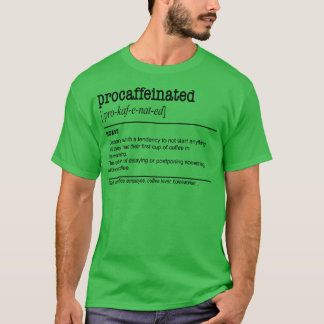 T-shirt Procrastination de café laiteux
