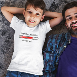 T-shirt Procrastination Veuillez patienter