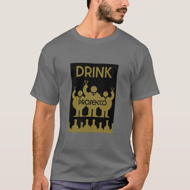 T-shirt Procurez-vous des boissons à vin (Devant)
