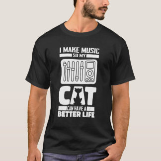 T-shirt Producteur de chats Sound Engineer - Studio Audio 