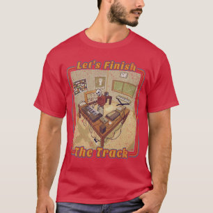 T-shirt Producteur de musique électronique drôle avec synt