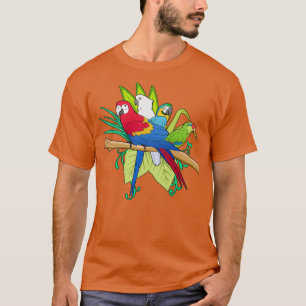 T-shirt Produit cadeau de perroquets tropicaux Perroquets 