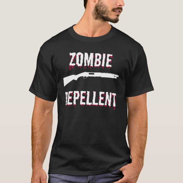 T-shirt Produit répulsif de zombi (Devant)