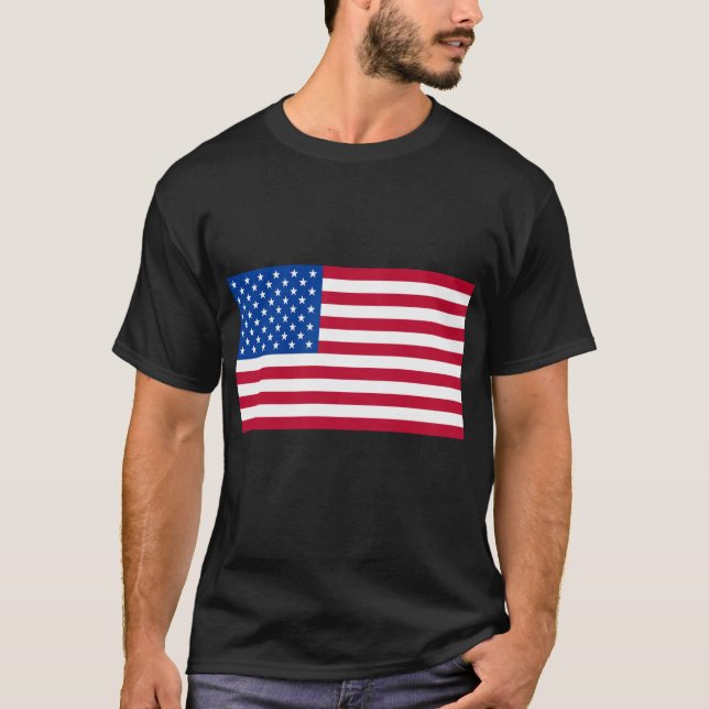 T-shirt Produits de base de drapeau américain (Devant)