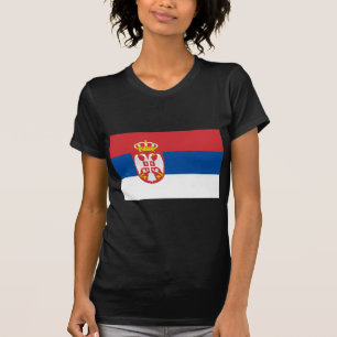 T-shirt Produits de drapeau de la Serbie