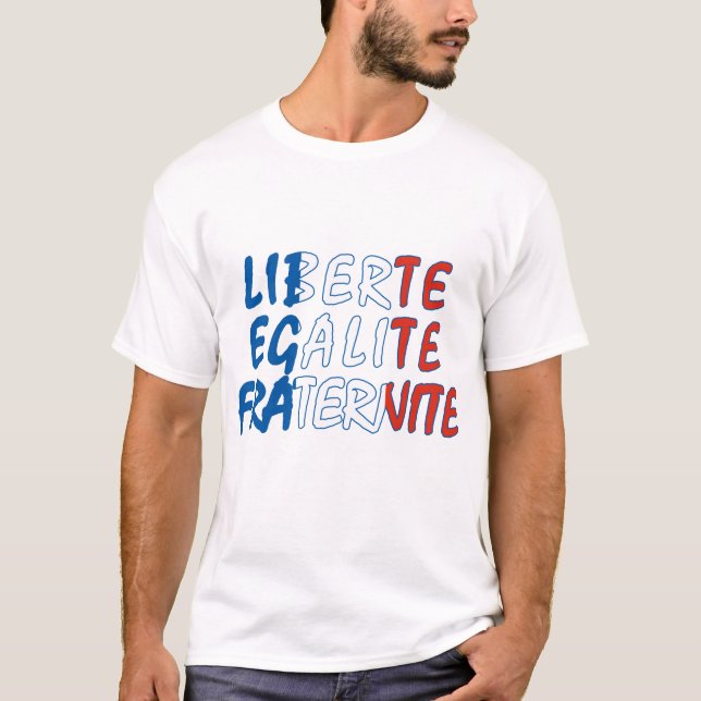 T-shirt Produits de Liberte Egalite Fraternite (Devant)