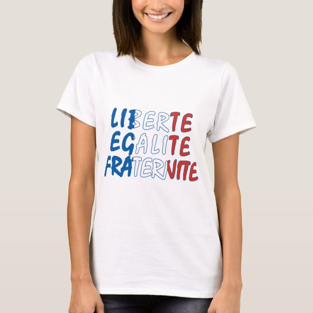 T-shirt Produits de Liberte Egalite Fraternite (Devant)