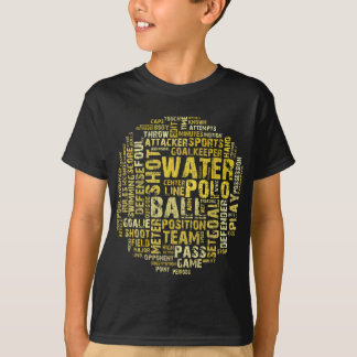 T-shirt Produits de nuage de mot de polo d'eau
