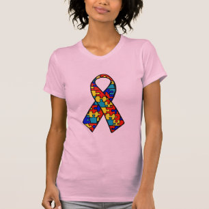 T-shirt Produits de ruban de casse-tête de sensibilisatio