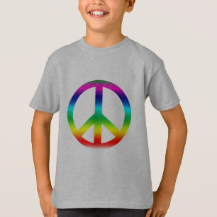 T-shirt Produits de signe de paix d'arc-en-ciel