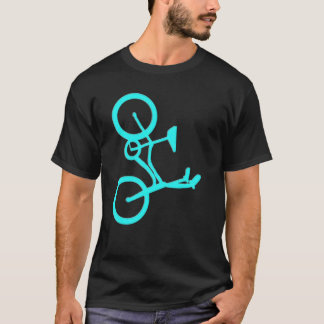 T-shirt Produits frais de bicyclette de turquoise